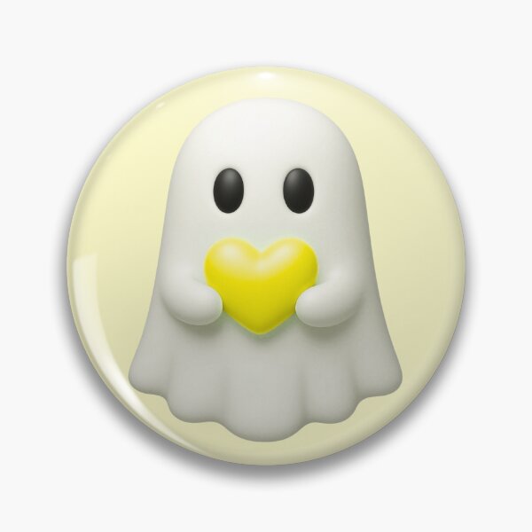 Item preview, Charming Yellow Heart Ghost Character designed and sold by deisgnsbyshane.