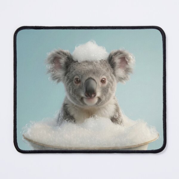 Item preview, Baby Koala Bubble Bath Cute Nursery Bathroom Wall Art designed and sold by LazyOwlStore.