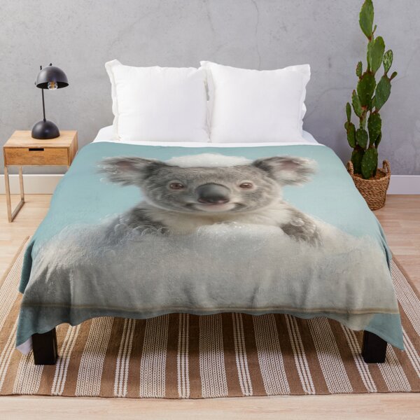 Item preview, Baby Koala Bubble Bath Cute Nursery Bathroom Wall Art designed and sold by LazyOwlStore.