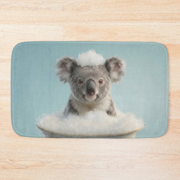 Item preview, Baby Koala Bubble Bath Cute Nursery Bathroom Wall Art designed and sold by LazyOwlStore.