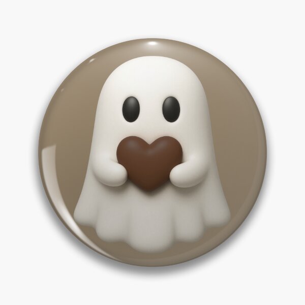 Item preview, Charming Brown Heart Ghost Character designed and sold by deisgnsbyshane.