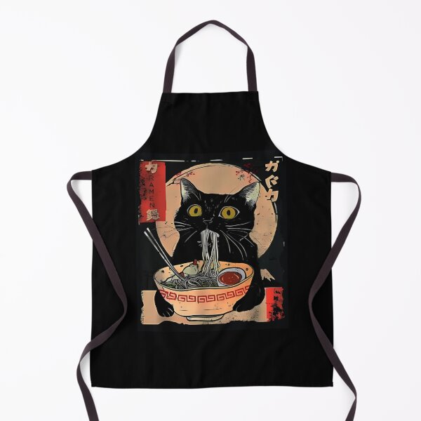 Item preview, Kawaii Cat Eating Ramen Noodles Funny Anime designed and sold by tystock.