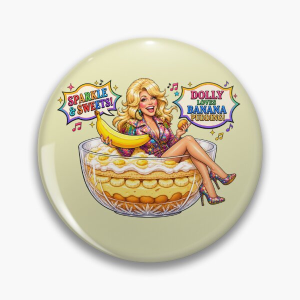 Item preview, Sparkle Retro Country Star Banana Pudding Dessert Lover Fun Art designed and sold by SammyMorry.