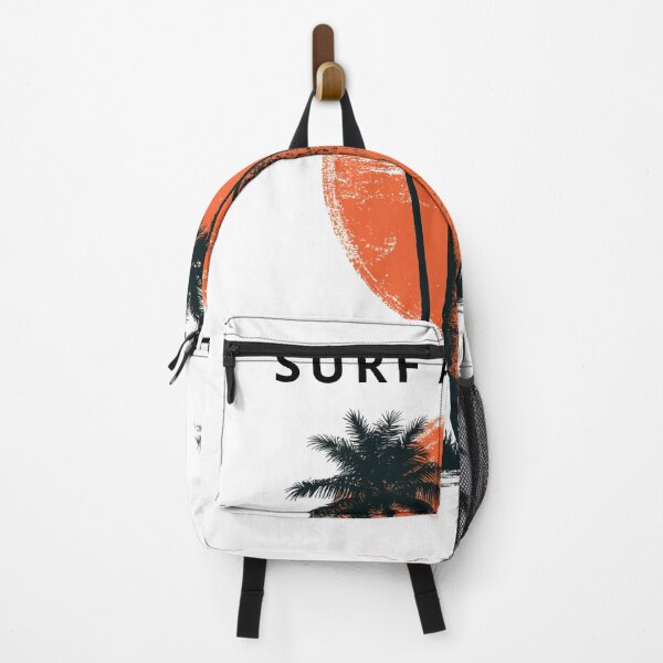 Item preview, Vintage Surfboard and Palm Trees Retro Sunset Art designed and sold by TrendyGalaxy.