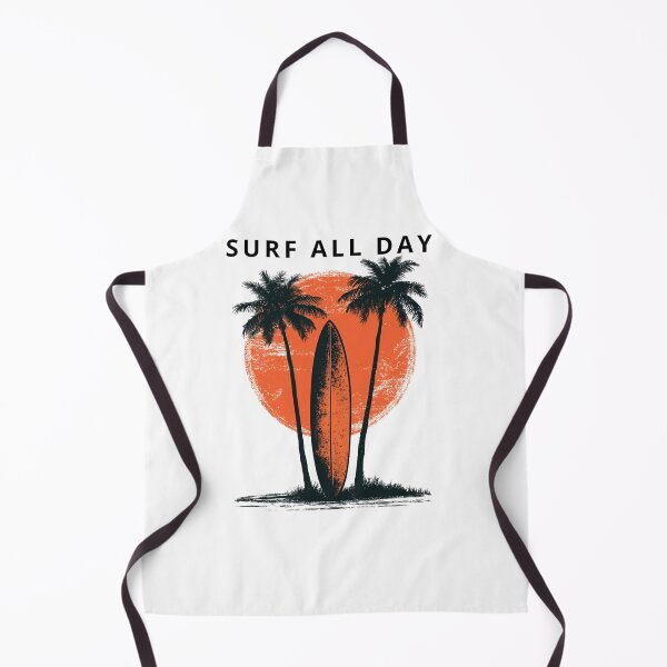Item preview, Vintage Surfboard and Palm Trees Retro Sunset Art designed and sold by TrendyGalaxy.