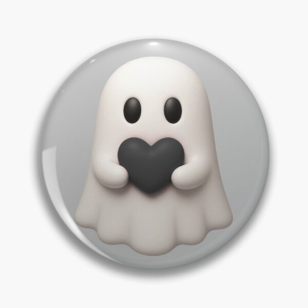 Item preview, Charming Black Heart Ghost Character designed and sold by deisgnsbyshane.
