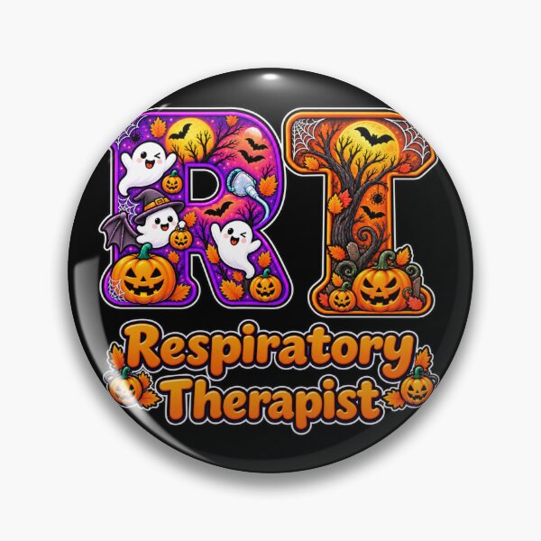 Item preview, Cute Ghost RT Halloween Respiratory Therapist Spooky Pumpkin  designed and sold by ClinicalHubs.