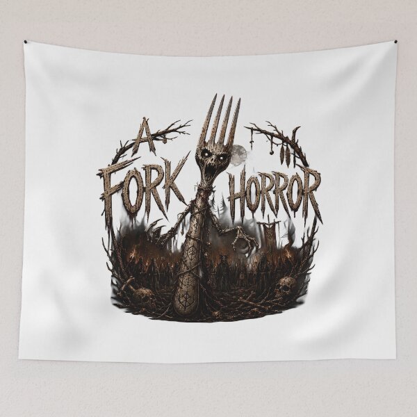 Item preview, Fork Horror - Dark Folk Horror Gothic Occult Art designed and sold by HorrorWorldWeb.