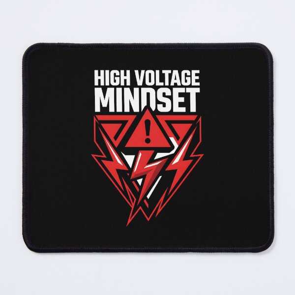 Item preview, High Voltage Mindset - Motivational Gym Fitness Gift designed and sold by SplashTastic.