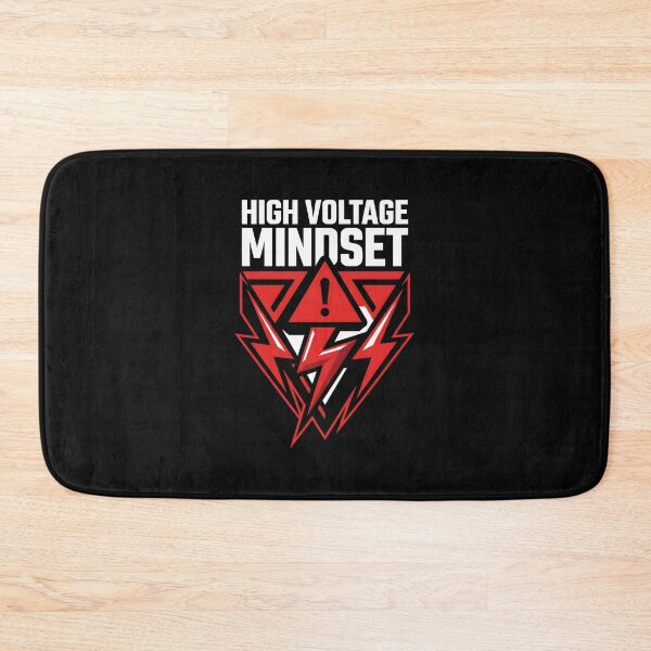 Item preview, High Voltage Mindset - Motivational Gym Fitness Gift designed and sold by SplashTastic.