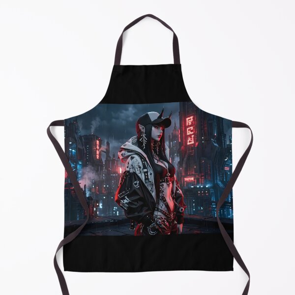Item preview, Streetwear Oni Demon Girl Red Mask designed and sold by GalleryBrisArt.