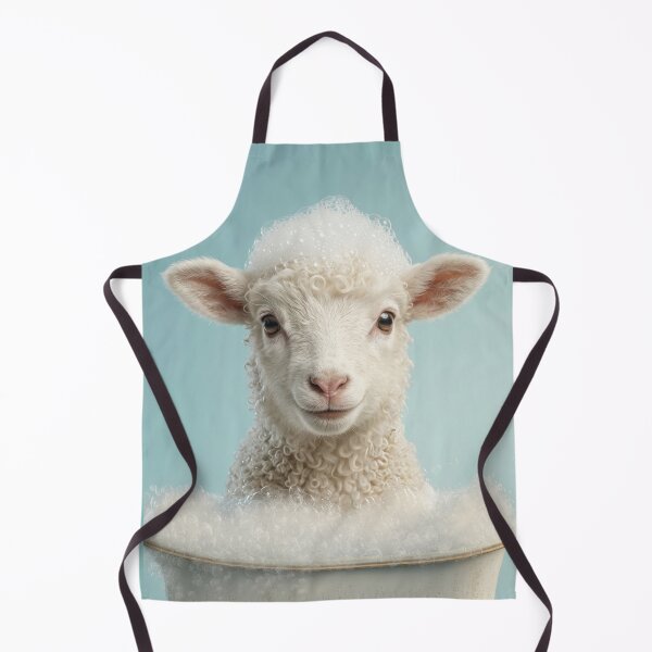 Item preview, Baby Lamb Bubble Bath Cute Nursery Bathroom Wall Art designed and sold by LazyOwlStore.
