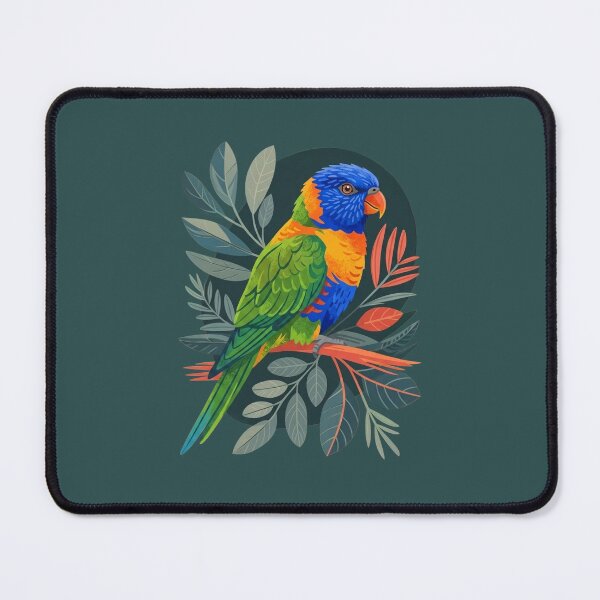 Item preview, Modern Folklore Rainbow Lorikeet – Stylised Australian Botanical Bird Art designed and sold by Wennebabs.