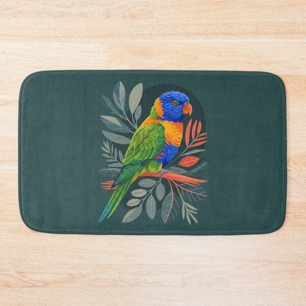 Item preview, Modern Folklore Rainbow Lorikeet – Stylised Australian Botanical Bird Art designed and sold by Wennebabs.