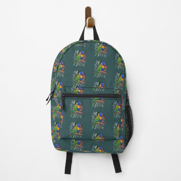 Item preview, Modern Folklore Rainbow Lorikeet – Stylised Australian Botanical Bird Art designed and sold by Wennebabs.