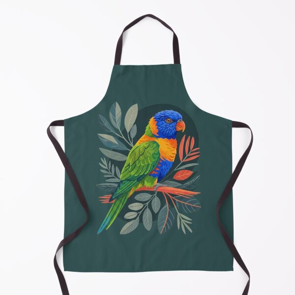 Item preview, Modern Folklore Rainbow Lorikeet – Stylised Australian Botanical Bird Art designed and sold by Wennebabs.