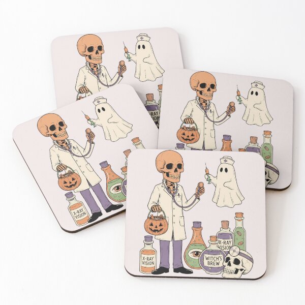 Item preview, Skeleton Doctor Ghost Nurse Halloween Medical designed and sold by DarkOriginArts.