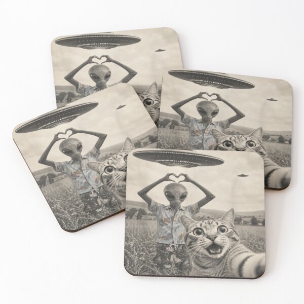 Item preview, Vintage cat selfie with friends designed and sold by CindyHiks.