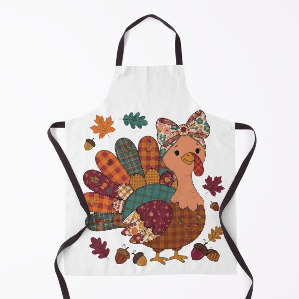 Item preview, Cute Patchwork Turkey Vintage Bow Thanksgiving Autumn designed and sold by CF_VintageDesign.