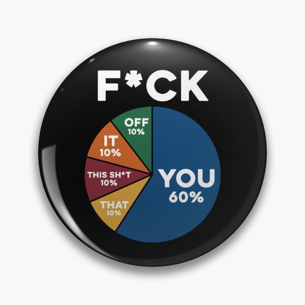 Item preview, Fk you Pie Chart Funny  designed and sold by charoen-design.
