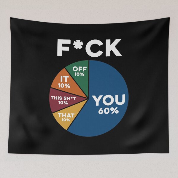 Item preview, Fk you Pie Chart Funny  designed and sold by charoen-design.