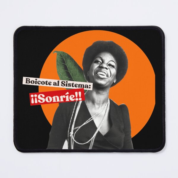 Item preview, Nina Simone Orange Circle Portrait Design designed and sold by Beverly Newman.