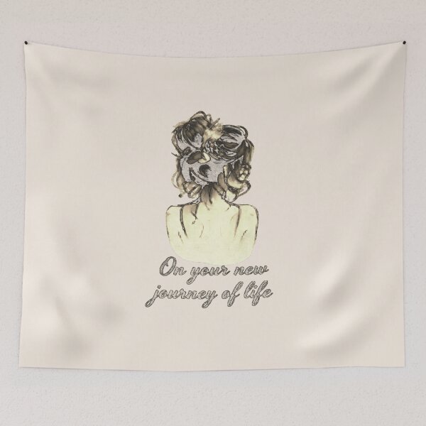 Item preview, On Your New Journey Of Life - Elegant Vintage Sketch designed and sold by FABIOLA1970.