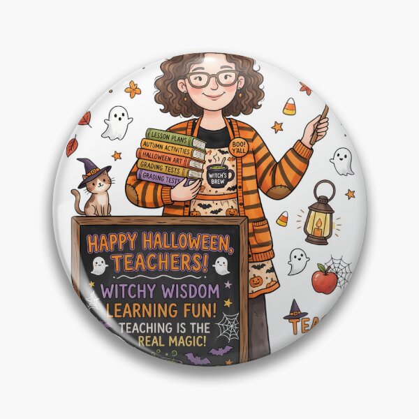 Item preview, Teaching is the Real Magic Cute Halloween Teacher designed and sold by DarkOriginArts.