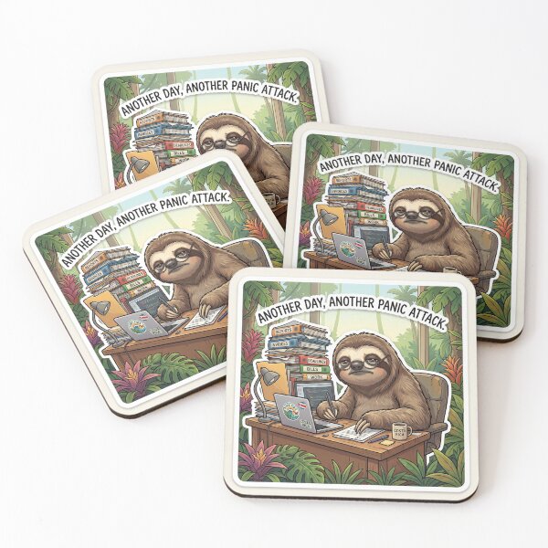 Item preview, Sloth Office Sticker designed and sold by TicoInk.