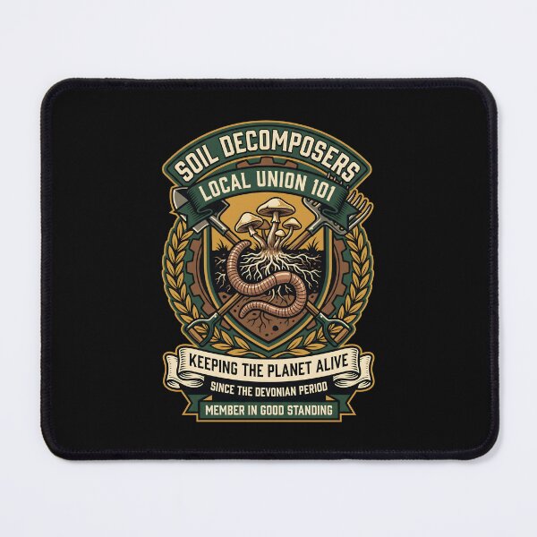 Item preview, Soil Decomposers Union - Mushroom Gardener Plant Gift designed and sold by SplashTastic.