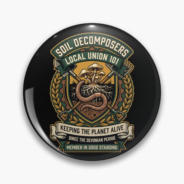 Item preview, Soil Decomposers Union - Mushroom Gardener Plant Gift designed and sold by SplashTastic.