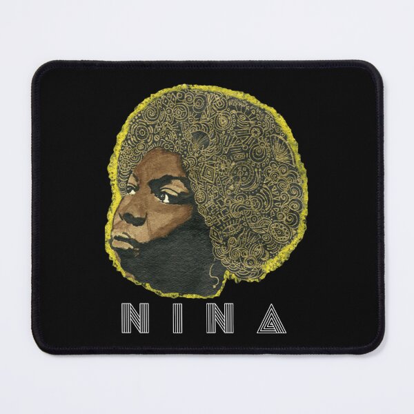 Item preview, Nina Simone Golden Pattern Portrait Design designed and sold by Beverly Newman.