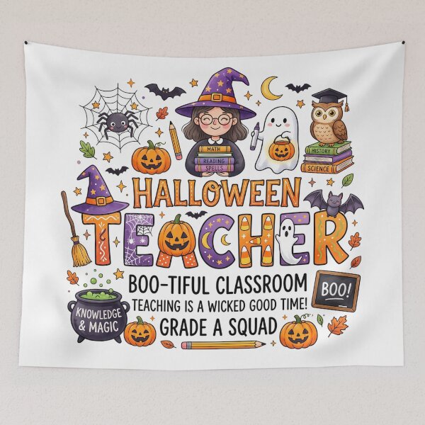 Item preview, Spooky Halloween Teacher School Squad designed and sold by DarkOriginArts.