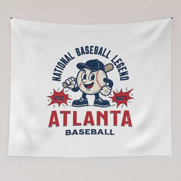 Artikelvorschau, Vintage-Cartoon der Atlanta Baseball-Legende entworfen und verkauft von RichardHi73290.
