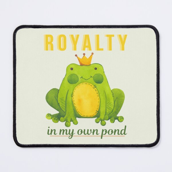 Item preview, Cute Watercolor Frog Prince with Crown Royalty Illustration designed and sold by Cuties bb.
