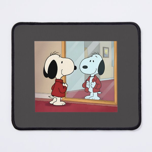 Item preview, Cute Cartoon Dog Mirror Reflection Aesthetic Illustration | Limited Edition designed and sold by teesforteens.