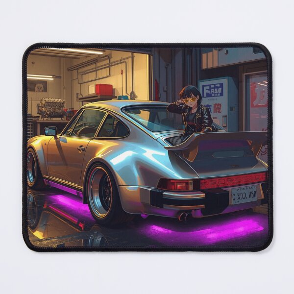 Item preview, Cyberpunk Porsche Turbo 80s Anime T-Shirt designed and sold by JMAVILA ART.