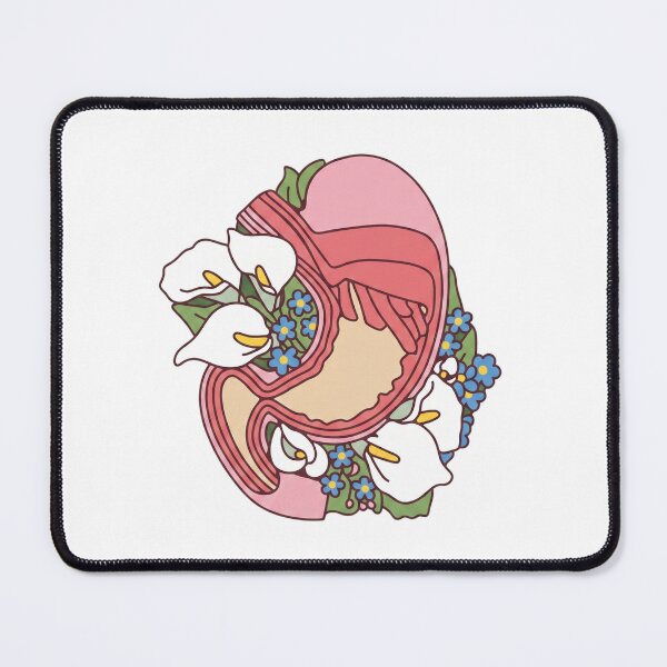 Item preview, Floral Anatomical Stomach - Botanical Medical Art designed and sold by Shopeon Designs.