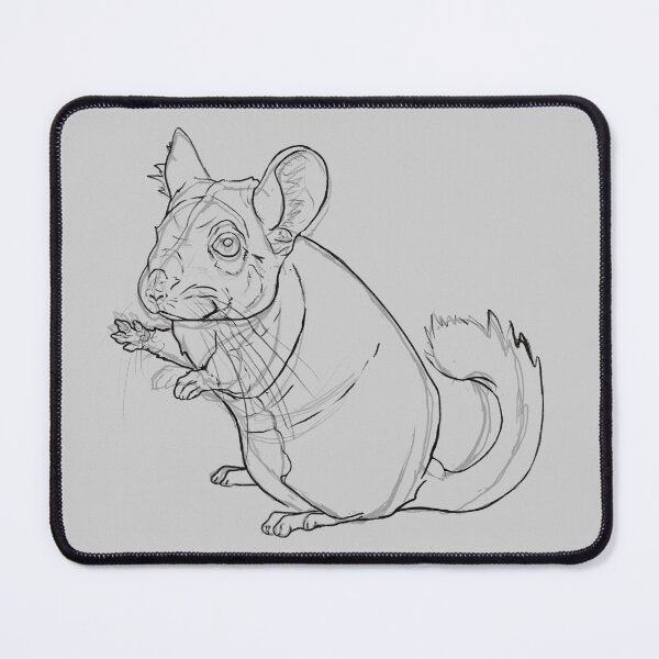 Item preview, Cute Sketchy Chinchilla Drawing designed and sold by HunzikerArt.