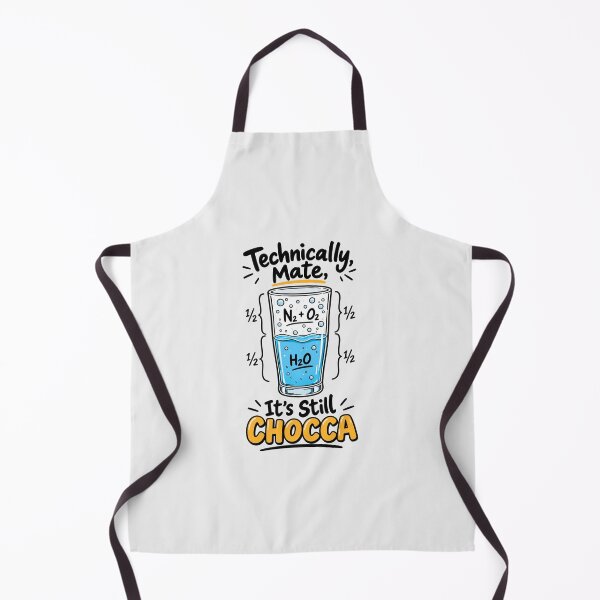 Item preview, Technically Mate It's Still Chocca Funny Australian Science Chemistry Pun Design designed and sold by Yellowriversss.