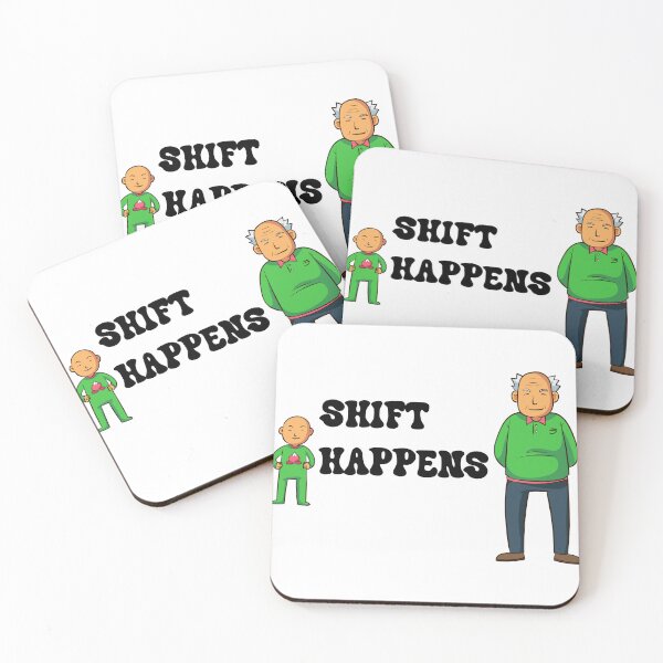 Item preview, Shift Happens - Cute Aging Timeline Funny Pun designed and sold by NAMASTHE WORLD.