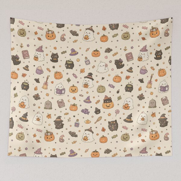 Item preview, A cute whimsical Halloween pattern  designed and sold by ellinnur.