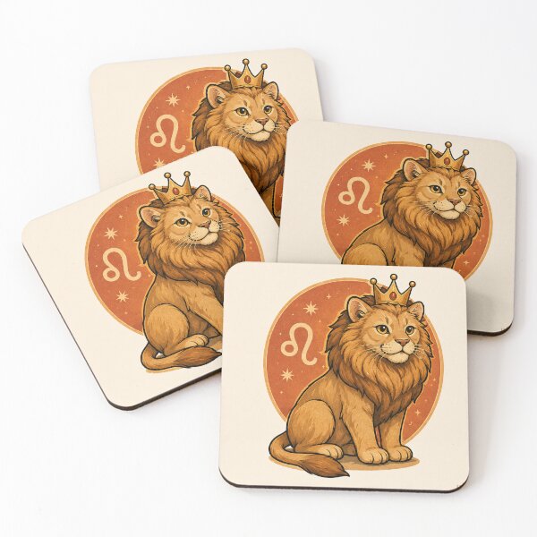 Item preview, Leo Zodiac Lion Cat with Crown | Funny Astrology Design designed and sold by shopevermint.