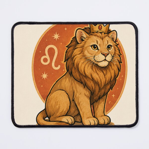 Item preview, Leo Zodiac Lion Cat with Crown | Funny Astrology Design designed and sold by shopevermint.