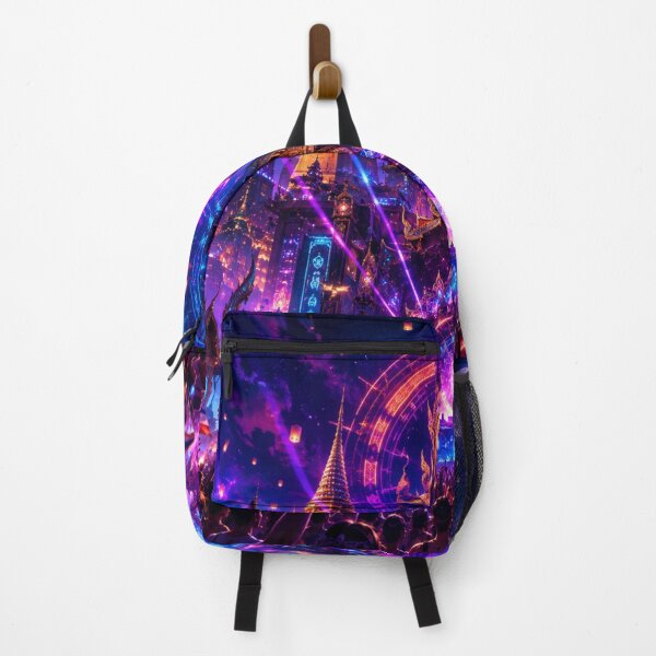 Item preview, Neon Thai Temple Festival – Cyberpunk Night designed and sold by xsctasy.