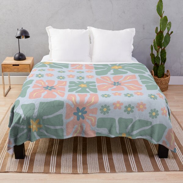 Item preview, Boho floral quads (pink/sage) designed and sold by 247DesignStudio.