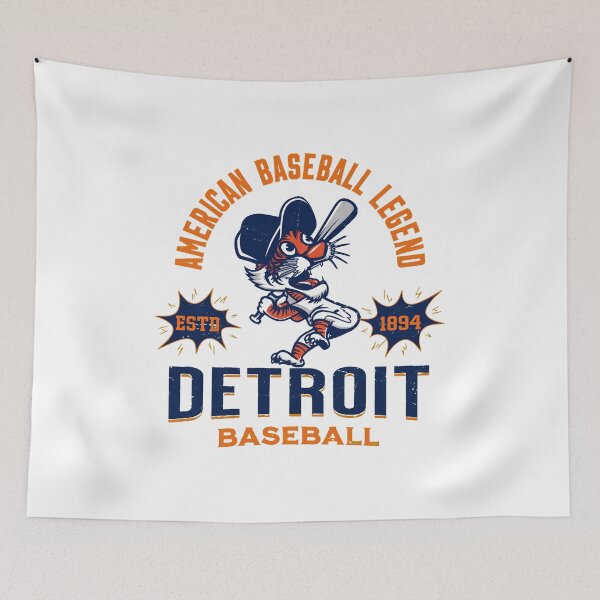 Item preview, Detroit Baseball Legend Retro Mascot Shirt designed and sold by RichardHi73290.