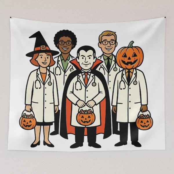 Item preview, Spooky Doctor Nurse Squad Halloween Medical designed and sold by DarkOriginArts.