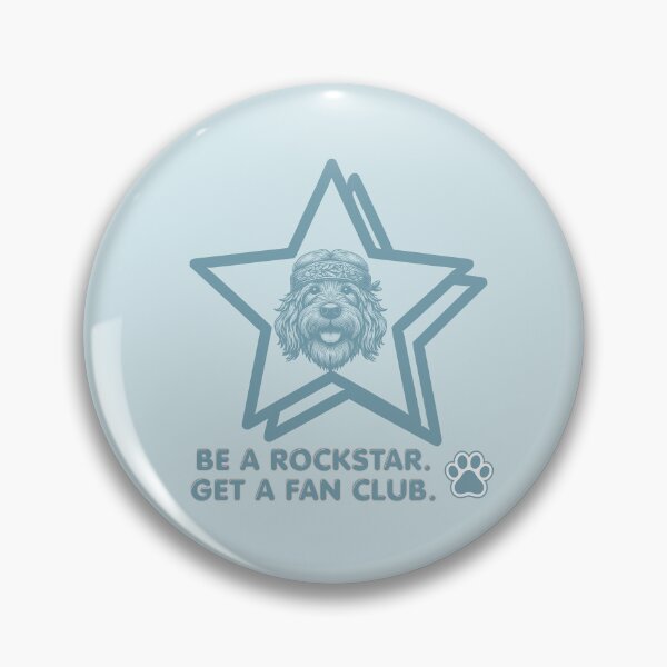 Item preview, Be a Rockstar - Boho Dog lover (blue) designed and sold by 247DesignStudio.