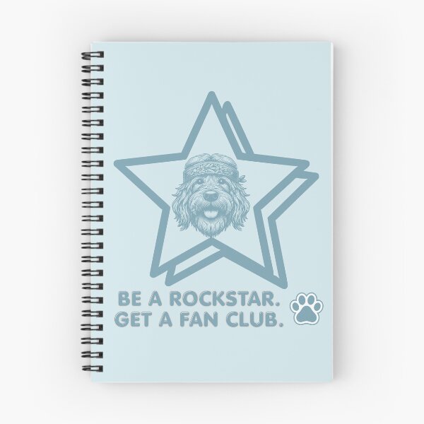 Item preview, Be a Rockstar - Boho Dog lover (blue) designed and sold by 247DesignStudio.
